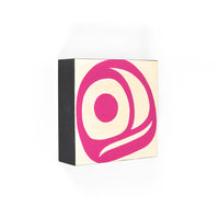 Salmon Egg - Acrylic on Wood