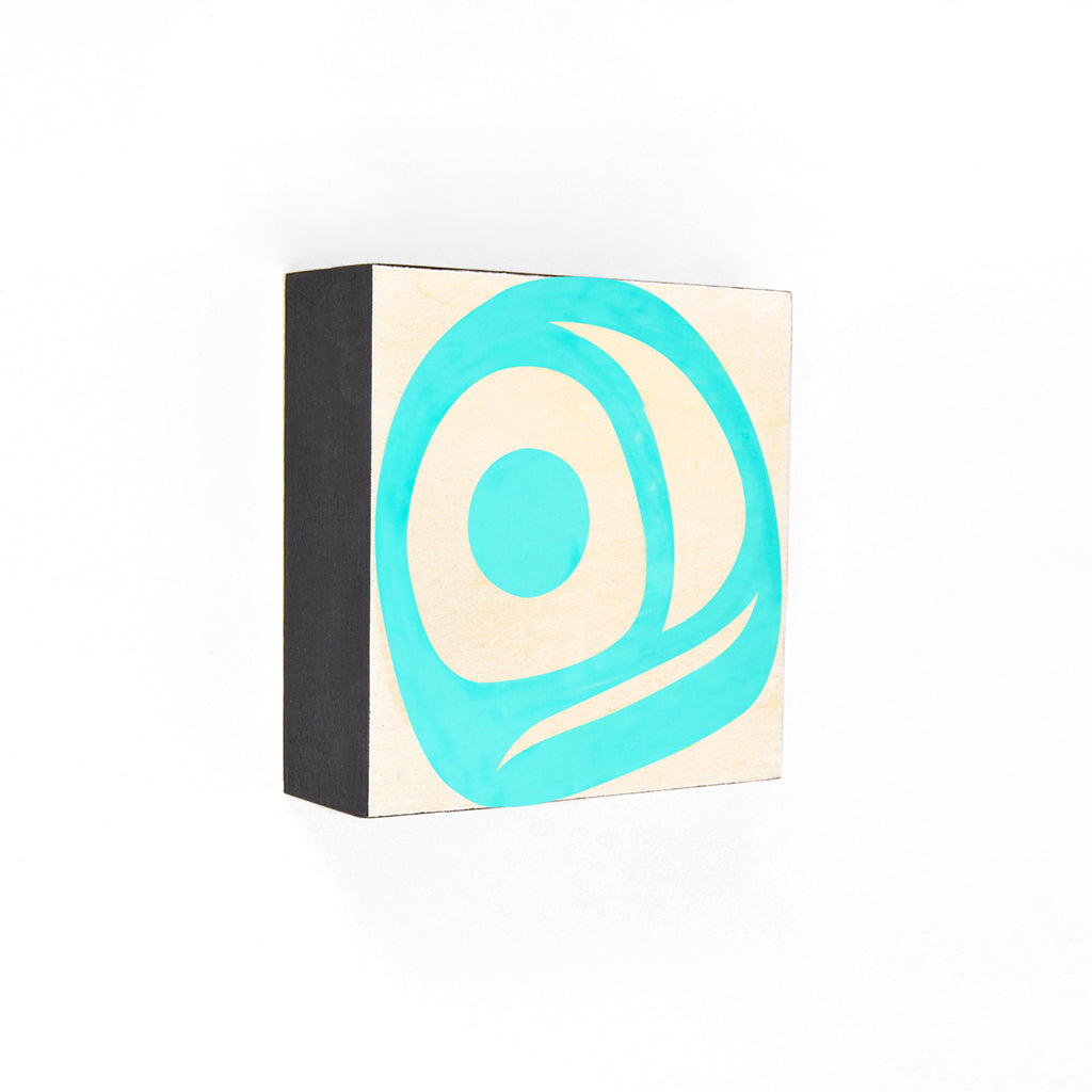 Salmon Egg - Acrylic on Wood