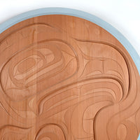 Misty Blue - Red Cedar Panel