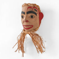 Haida Portrait Mask - Red Cedar with Bark