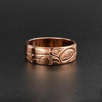 Wolves - 14k Rose Gold Ring