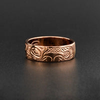 Wolves - 14k Rose Gold Ring