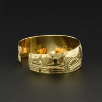 Raven and Light - 14k Gold Bracelet