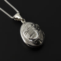 Raven and Eagle - Silver Locket
