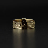 Raven - 14k Gold Ring with Garnet
