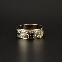 Orca and Salmon - 14k Gold Ring