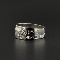 Raven and the Light - Silver Ring