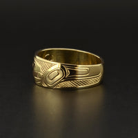 Raven and the Light - 14k Gold Ring
