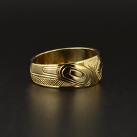 Raven and the Light - 14k Gold Ring