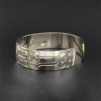 Raven - Silver Bracelet with 14k Gold