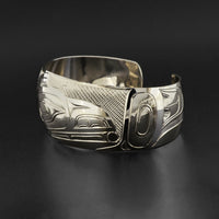 Raven Stealing the Light - Silver Bracelet