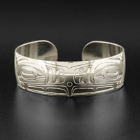 Facing Eagles - Silver Bracelet