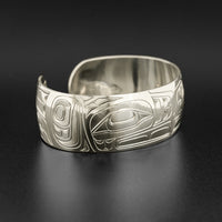 Facing Eagles - Silver Bracelet