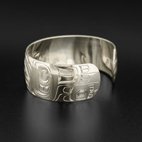 Facing Eagles - Silver Bracelet