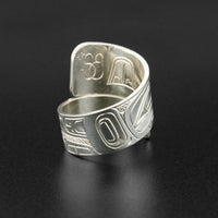 Hummingbird - Silver Wrap Ring