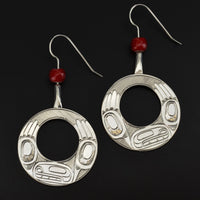 Eagle Transformation - Silver Earrings