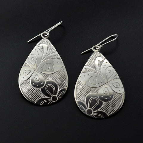 Butterlies - Silver Earrings