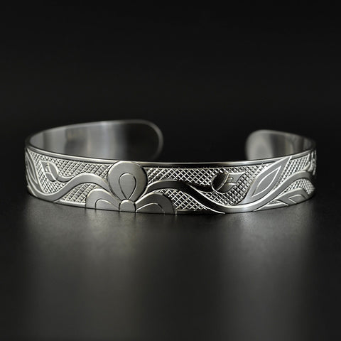 Floral - Silver Bracelet