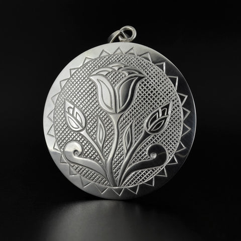 Floral - Silver Pendant