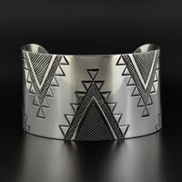 Geometric Weaving - Silver Bracelet
