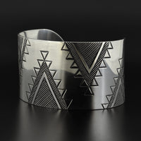 Geometric Weaving - Silver Bracelet