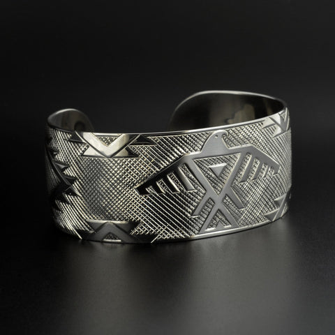 Thunderbird Weaving - Silver Bracelet