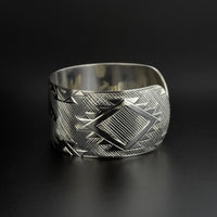 Thunderbird Weaving - Silver Bracelet