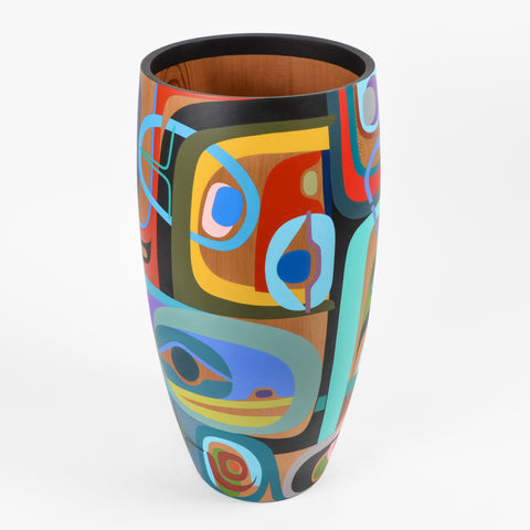 A Time for Love - Painted Red Cedar Vessel