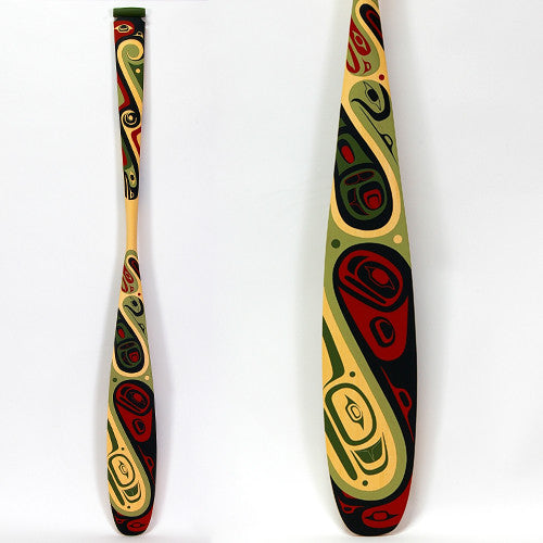 スティーブ・スミス　カナダ　先住民族置物 Abstract - Yellow Cedar Paddle – Lattimer Gallery