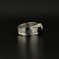 Killerwhale - Silver Ring with Rutilated Quartz