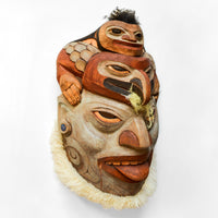 Young Shaman Old Eagle - Red Cedar Mask