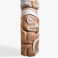 Owl and Beaver - Cedar Pole