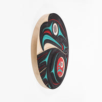 Eagle and Salmon - Yellow Cedar Panel
