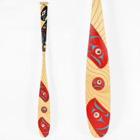 Eagle and Salmon - Yellow Cedar Paddle