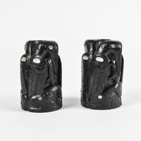 Raven, Frog, and Whale - Argillite Candle Holders