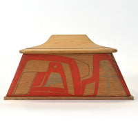 Killerwhale and Human - Red Cedar Canoe Box