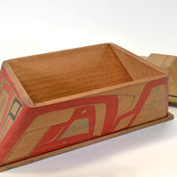 Killerwhale and Human - Red Cedar Canoe Box