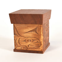 'In̓inyáx̱a7n tḵat yéw̓yews - Thunderbird Confronts Killerwhale' - 2017 Charity Box