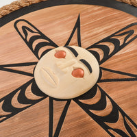 Sun - Red and Yellow Cedar Panel
