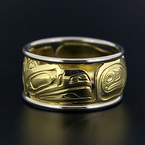 Split Raven - 18k Gold Ring