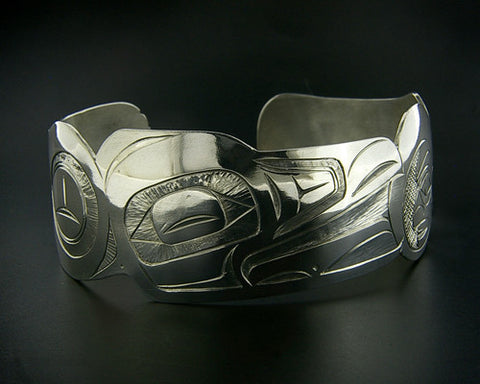 Raven and Sun - Sterling Silver Bracelet