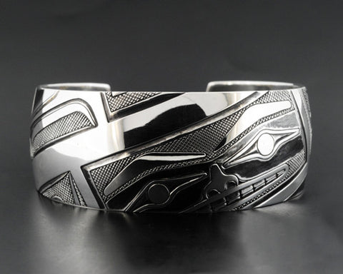 Abstract Chilkat - Silver Bracelet