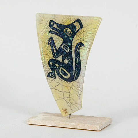 Wolf - Kiln Cast Art Glass
