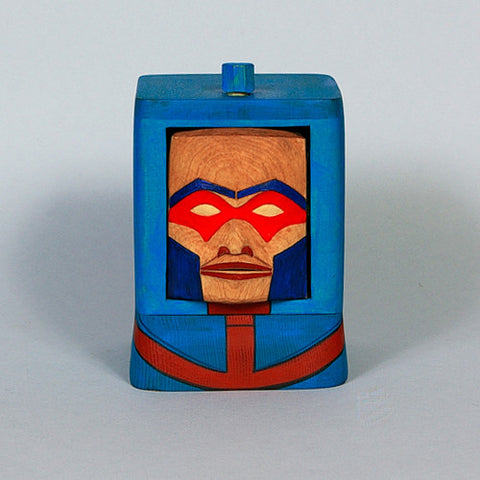 Man-E-Faces - Cedar Bentwood Box