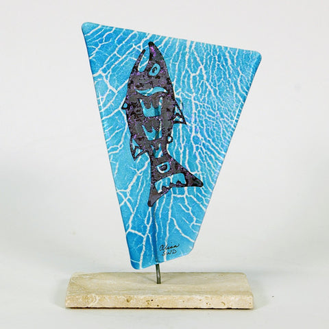 Salmon - Kiln Cast Art Glass