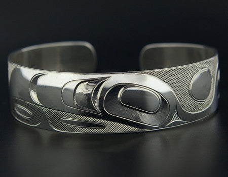 Raven and Human - Sterling Silver Bracelet
