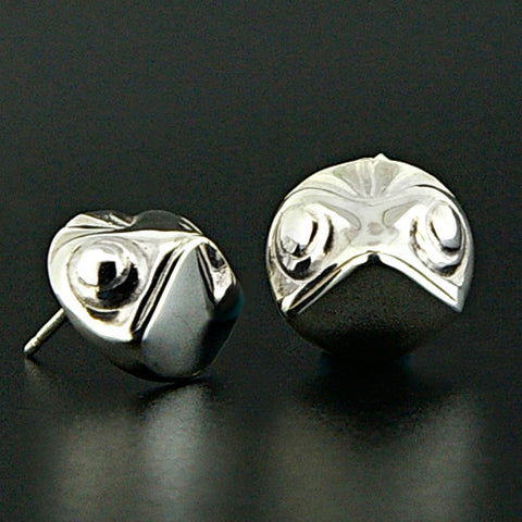 Frog - Silver Earrings
