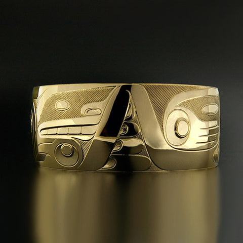Bear and Whale - 14k Yellow Gold Bracelet