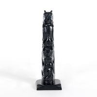 Rufus Moody - Thunderbird with Whale, Wasco with Whales - Argillite