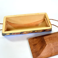 James Michels - Sun, Moon, Snow Drop and Yellow Flower - Bentwood Boxes